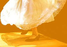 women's feet in dance