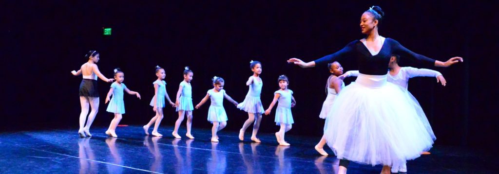 young girls ballet class