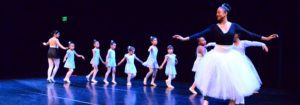 young girls ballet class
